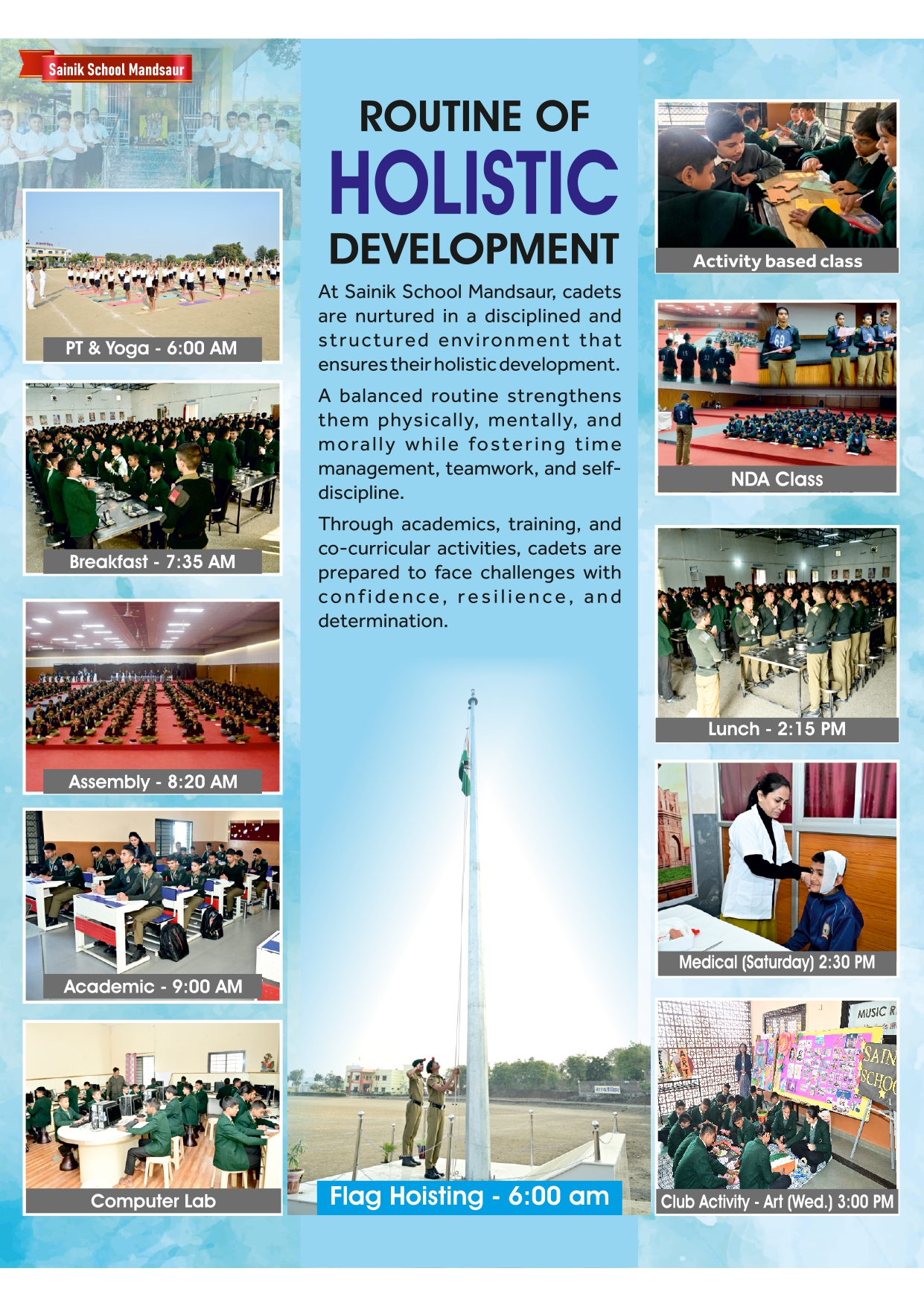 Sainik School Mandsaur Prospectus book