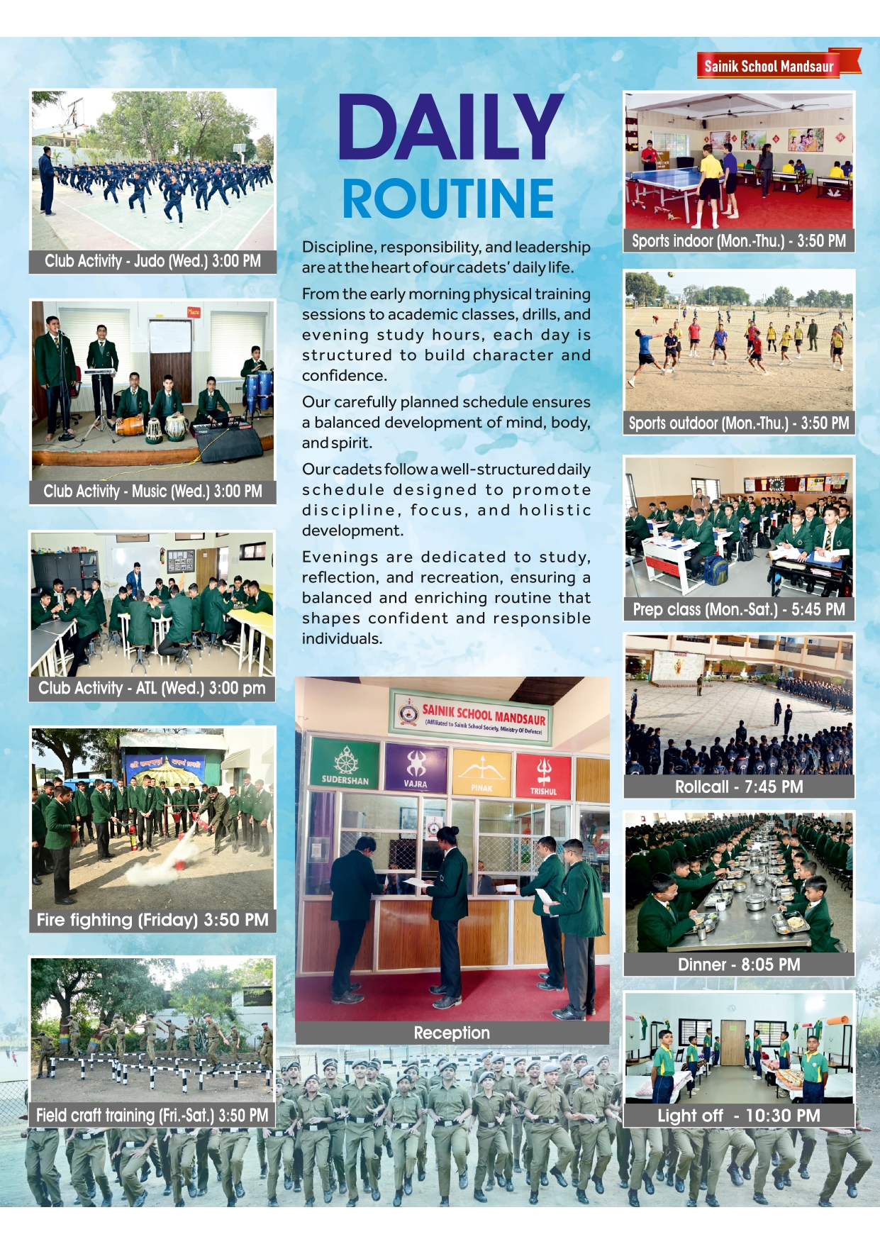 Sainik School Mandsaur Prospectus book